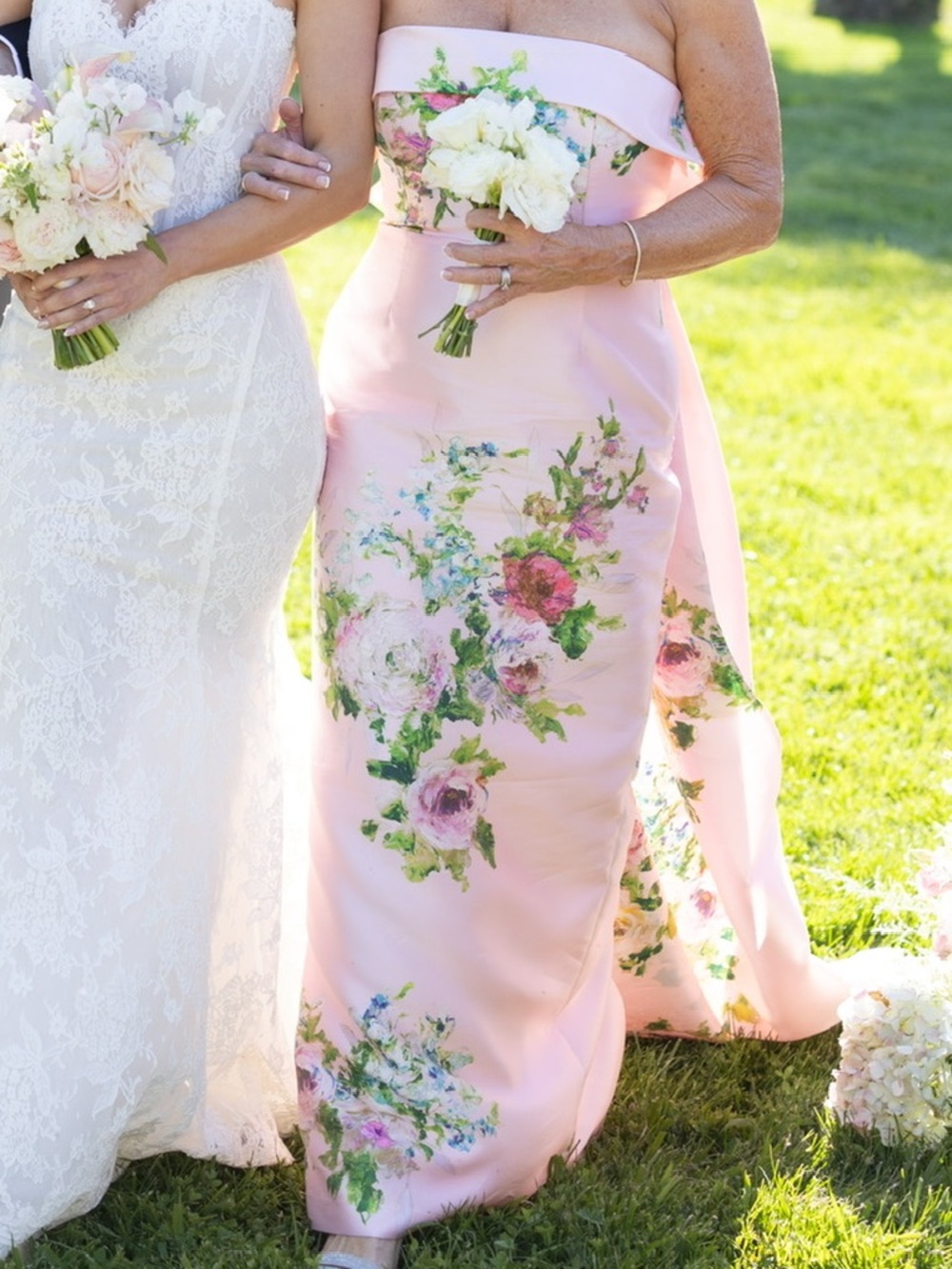 Audrey Brooke 6430 Mikado Strapless Floral Satin Gown in Blush Pink Dress - Picture 4 of 12